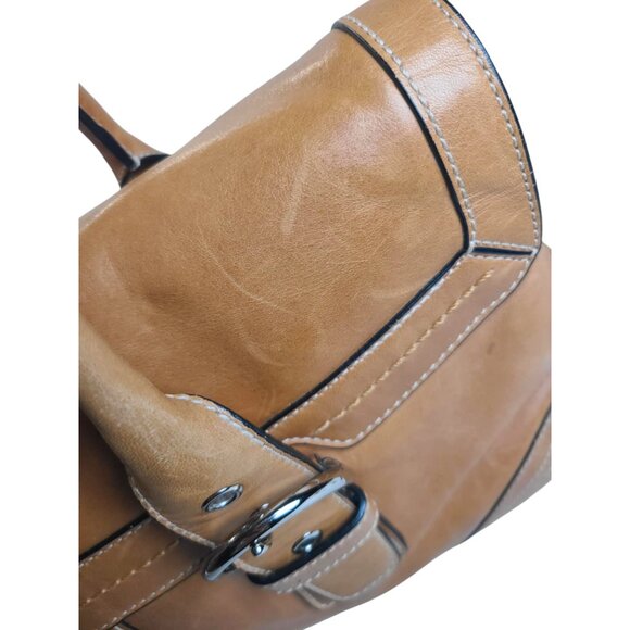 Vintage COACH Soho Flap Satchel in british tan - Picture 9 of 9